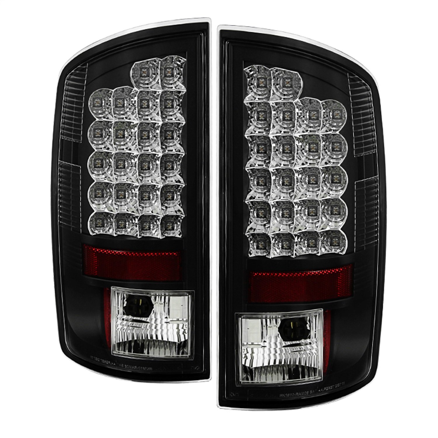 Spyder Auto 5002556 LED Tail Lights Black/Clear - High-Performance Brake Lights for Trucks & SUVs