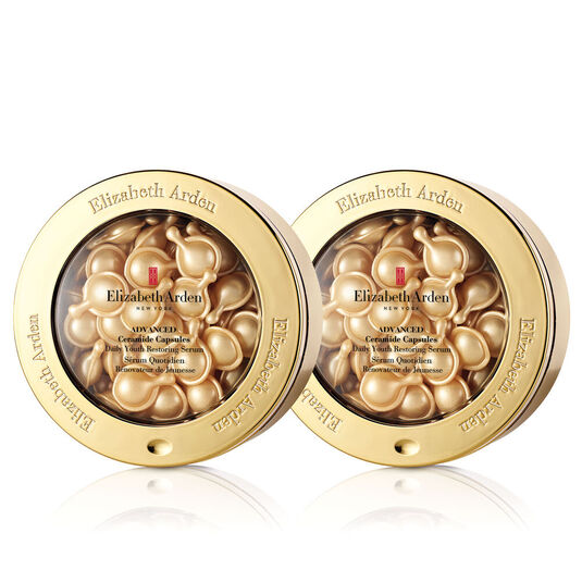 Advanced Ceramide Capsules - Anti-Aging Daily Youth Restoring Serum Set (120 Pieces) for Face & Neck Care - Hydrate, Plump & Reduce Wrinkles