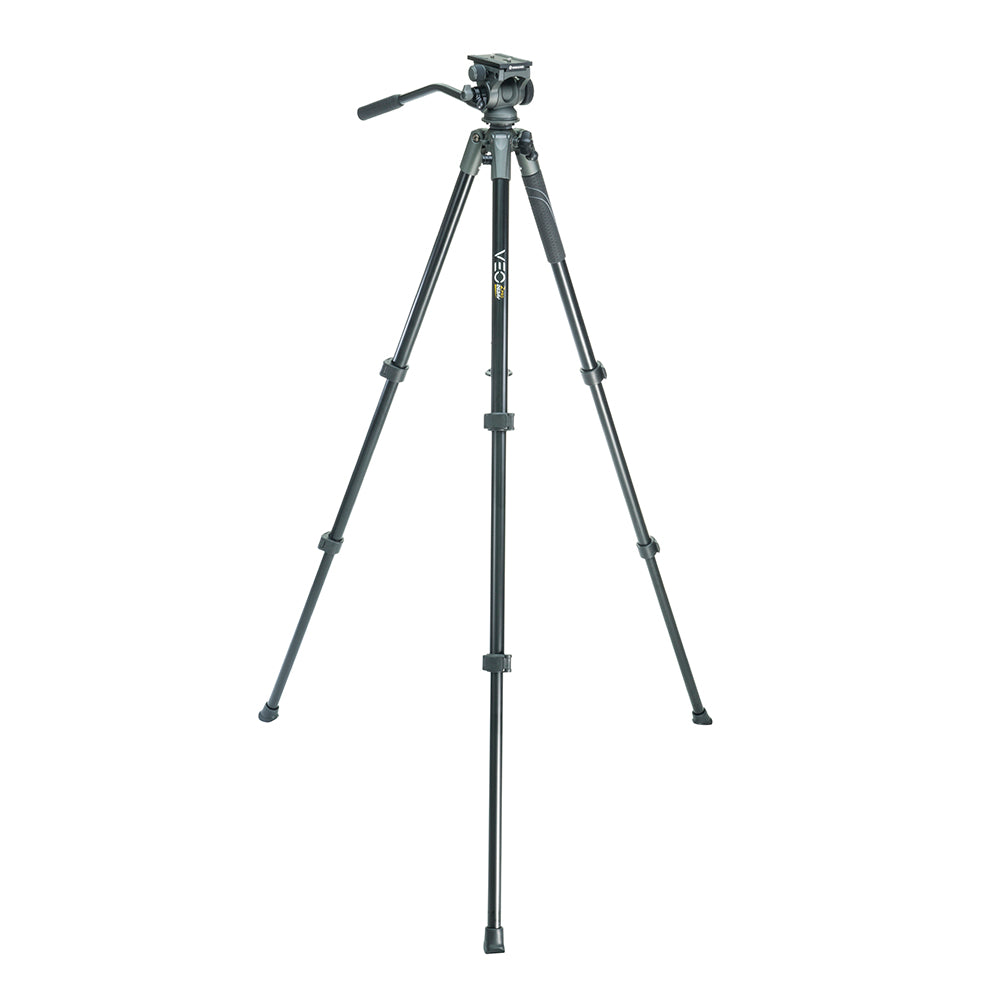 VEO 2 PRO 263AV Lightweight Aluminum Tripod with 2-Way Video Pan Head - Supports 11LBS/5KG for DSLR Cameras & Video Shooting - Perfect for Travel, Vlogging & Professional Photography