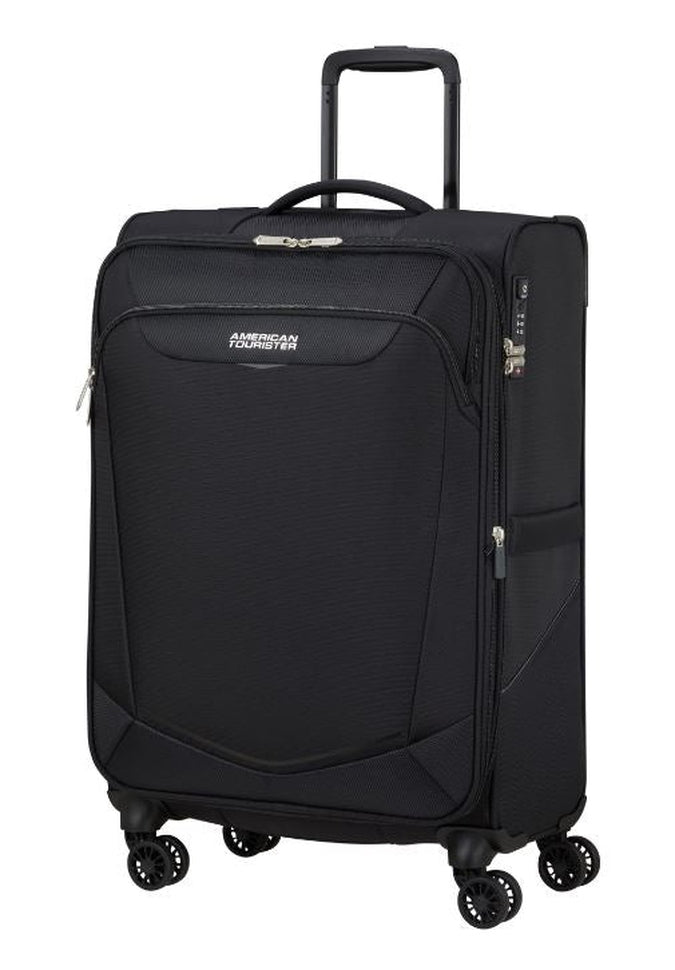 American Tourister SummerRide Spinner Medium Luggage - Lightweight Expandable Suitcase for Travel, Business & Vacations | Perfect for Airplane Carry-On & Weekend Getaways