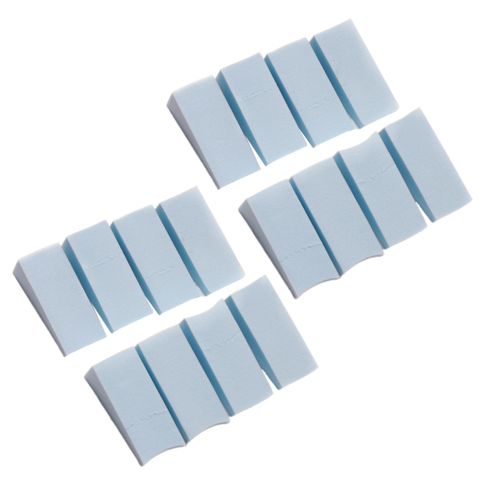 Fantasica 16-Piece Professional Nail Art Sponge Set - Gradient Sponges for Ombre Nails, Soft & Easy-to-Use Manicure Tools with Blue Sponges - Perfect for Salon, Home Nail Care & DIY Nail Art Designs