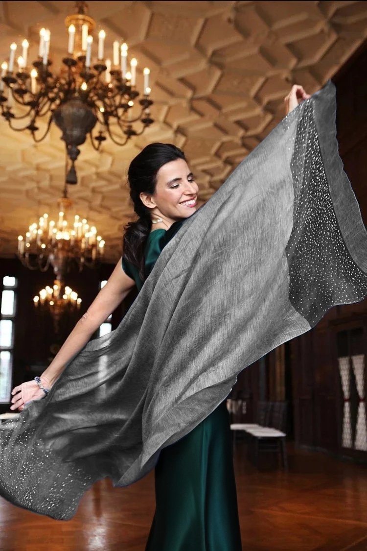 Premium Charcoal Star Gazer Scarf - Soft & Warm Winter Accessory for Women & Men - Perfect for Stargazing, Outdoor Adventures & Cold Weather Fashion