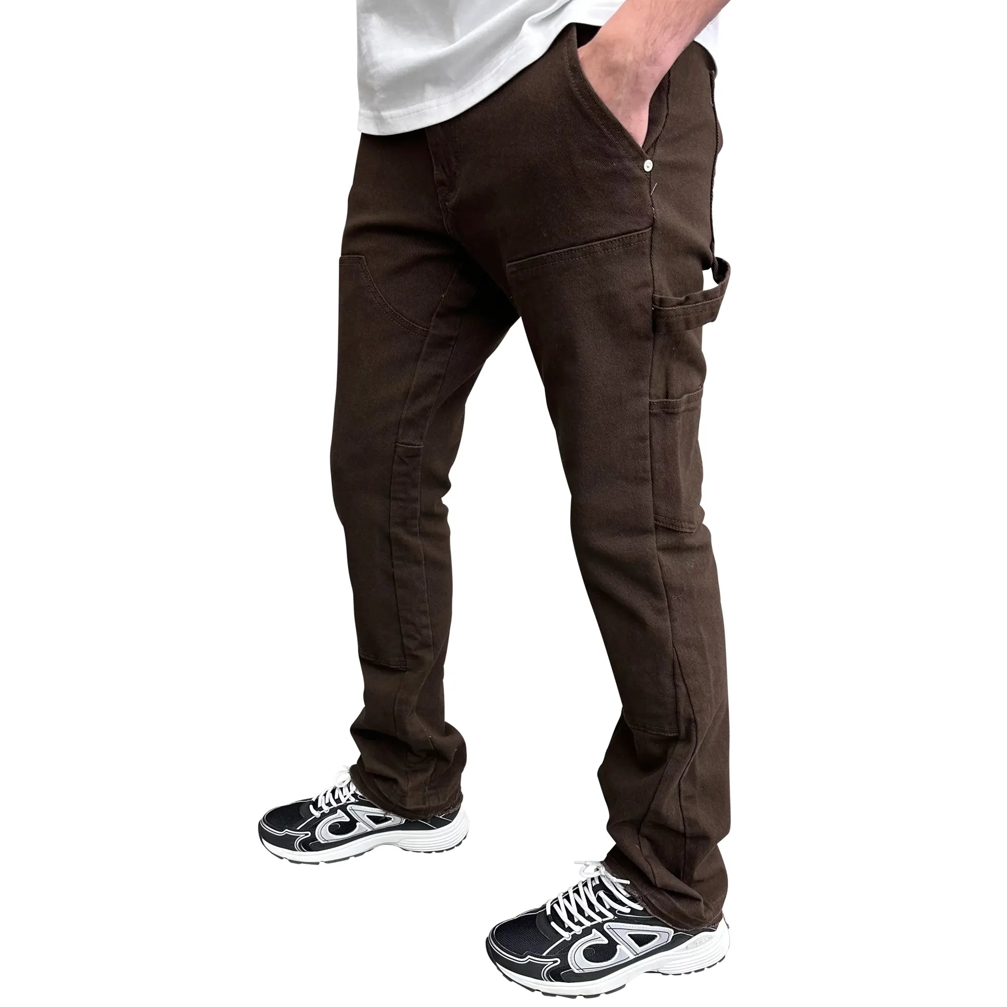SIARR Rio Jeans for Women - High Waist Stretch Denim Pants in Brown | Comfortable & Stylish for Casual Wear, Office & Night Out