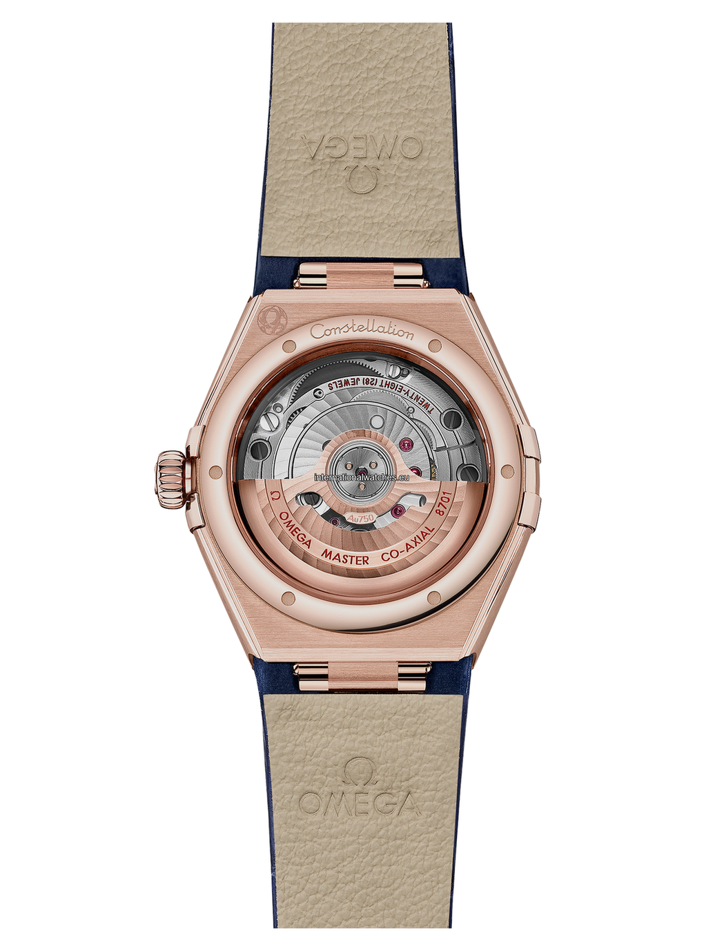 Omega Constellation 29mm Watch - Sedna™ Gold Case & Leather Strap 131.58.29.20.99.006 | Luxury Women's Timepiece for Business & Special Occasions