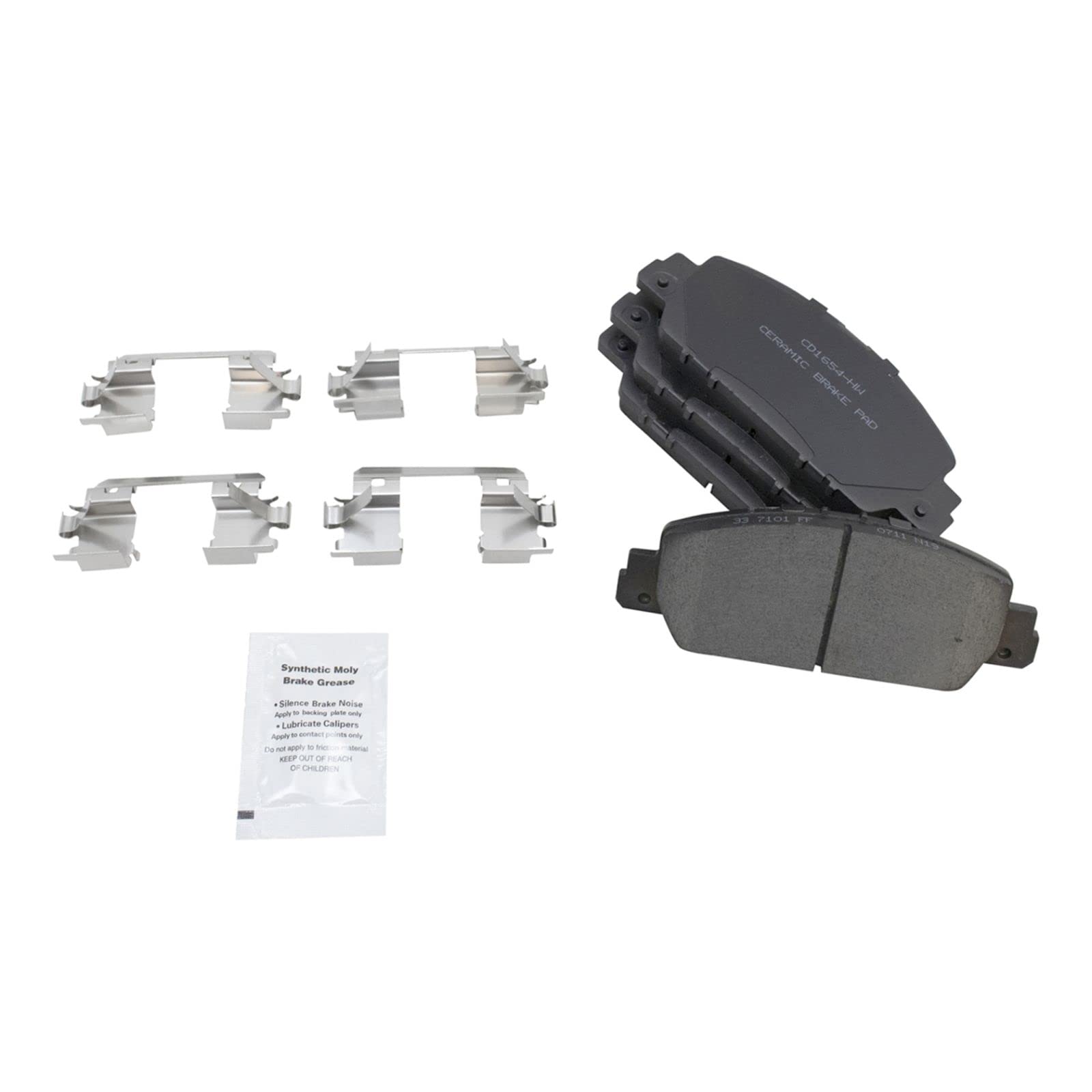 High-Performance Front Brake Pad & Rotor Kit - Ceramic Brake Pads & Rotors Compatible with 2013-2018 Honda Accord, 2016-2019 HR-V - Smooth Stopping Power for City Driving & Highway Commutes