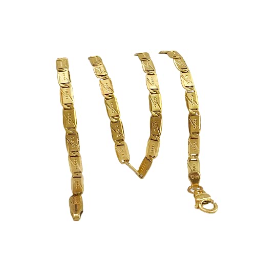 18Kt Hallmark Solid Yellow Gold Cuban Link Chain for Men - 11.16g Heavy Curb Necklace | Perfect for Gifts, Weddings & Special Occasions