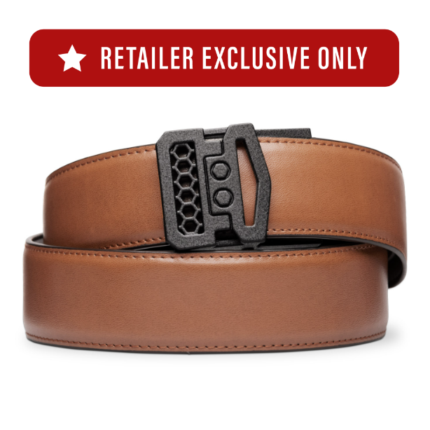 Premium X10 Buckle Leather Gun Belt 1.5