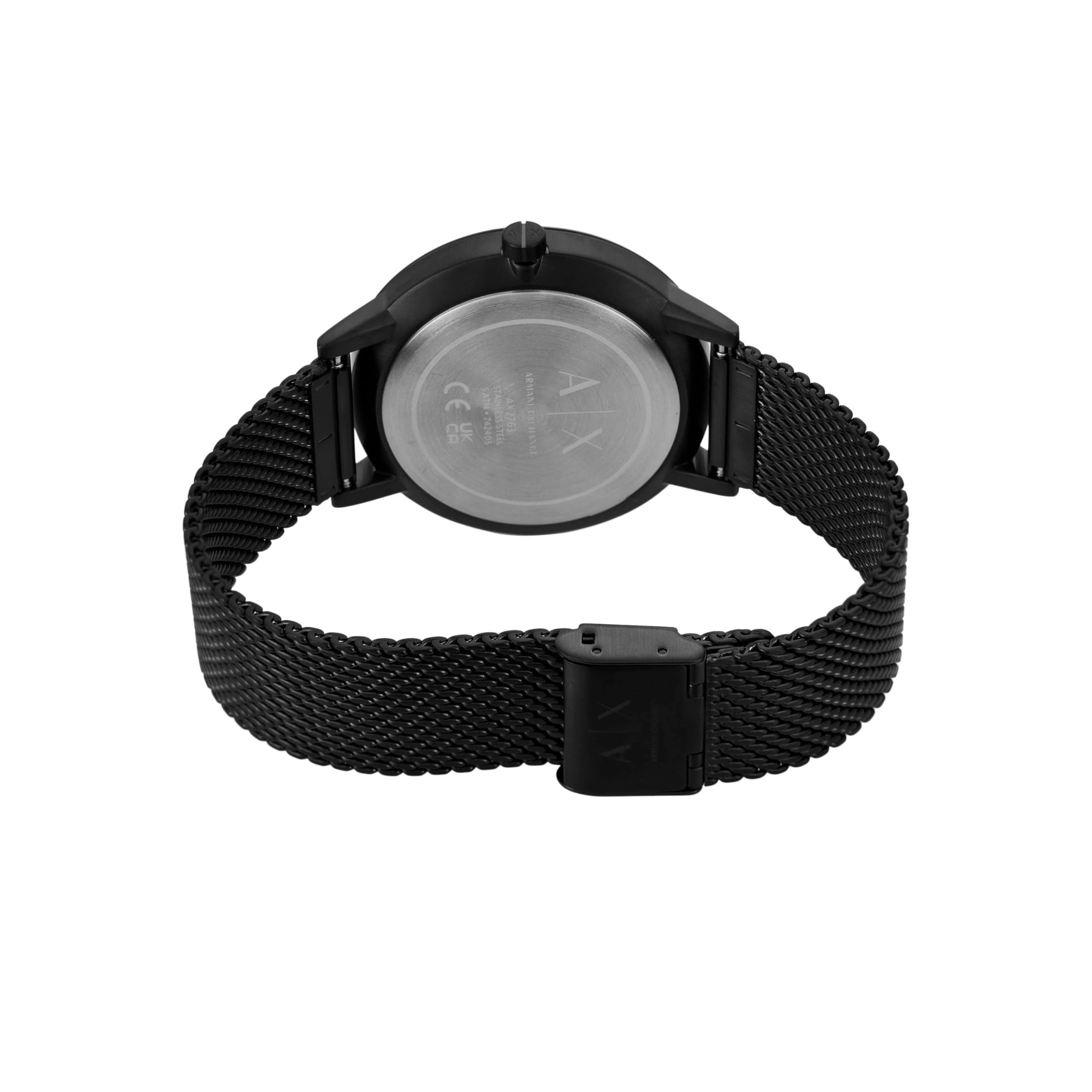 AX Armani Exchange Men's Analog Watch - Stainless Steel or Leather Band, 3-Hand Display - Perfect for Business, Casual & Formal Occasions