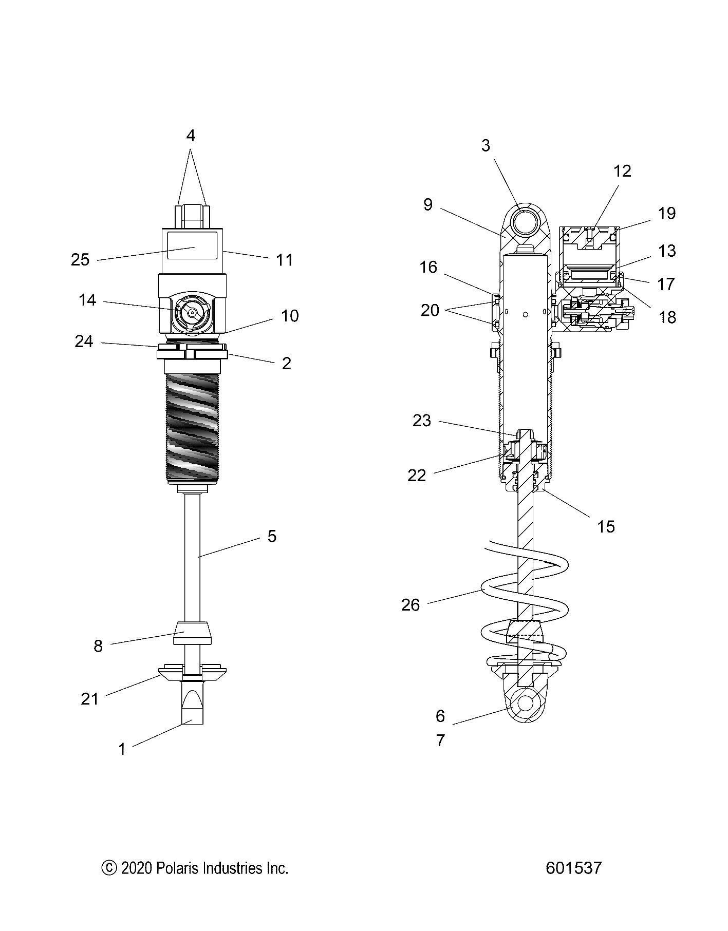 Genuine Polaris Snowmobile Compression Spring .280 x 10.59 - OEM Part 7044829-458 (Qty 1) | Replacement Part for Snowmobile Suspension & Shock Absorber System | Perfect for Winter Trail Riding & Off-Road Snow Adventures