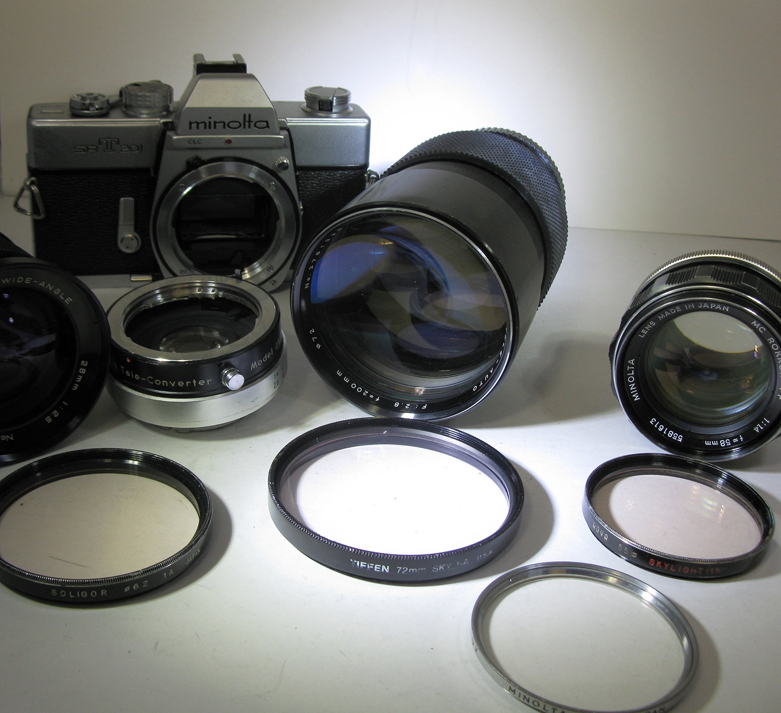 Minolta SRT-201 35mm Film SLR Camera with MD Mount Prime Lens - Refurbished | Vintage Photography, Travel & Street Shooting