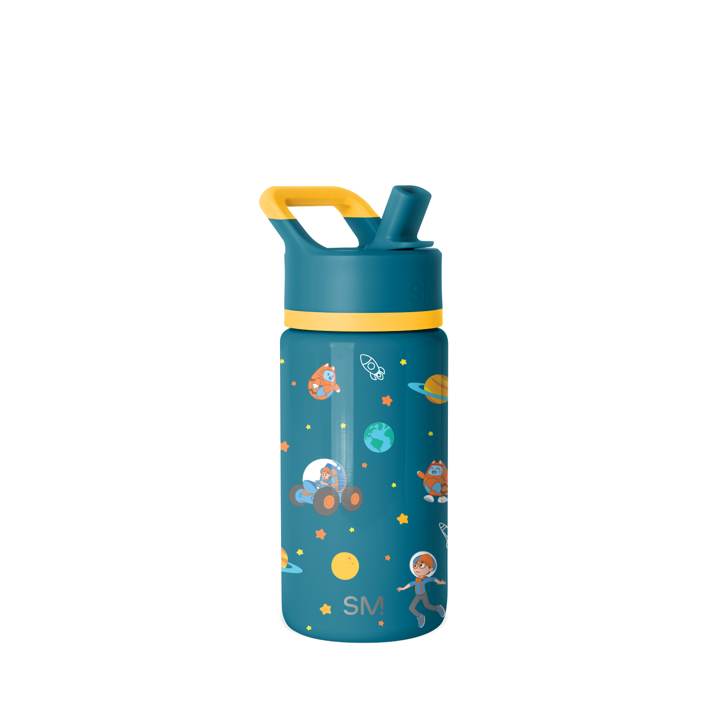 Summit Kids Water Bottle with Straw Lid - BPA Free, Leak Proof, Insulated Stainless Steel Bottle for School, Sports & Outdoor Activities