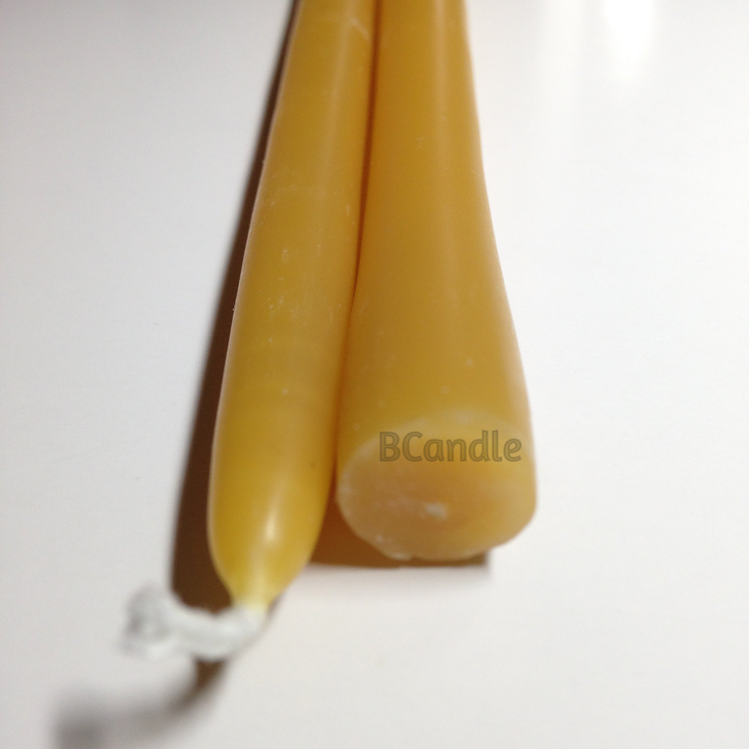 100% Pure Beeswax Taper Candles - 6 Pack of 9 Inch Handmade Organic Candles with 5 Hour Burn Time, 1/2 Inch Thick for Romantic Dinners, Meditation & Home Decor