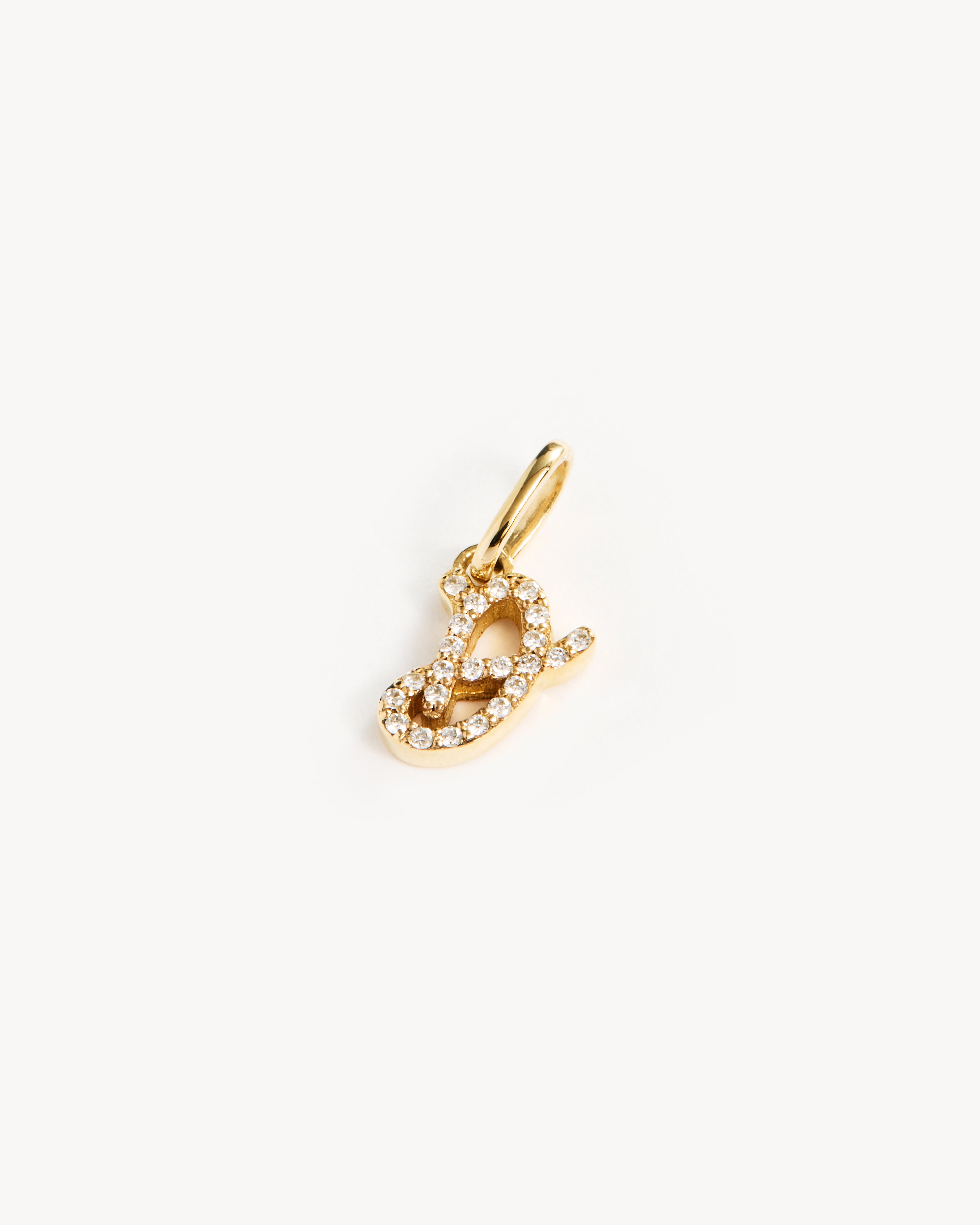 14K Solid Gold Forever Love Diamond Letter Necklace Pendant - Personalized Initial Jewelry Gift for Women, Perfect for Valentine's Day, Anniversary & Special Occasions