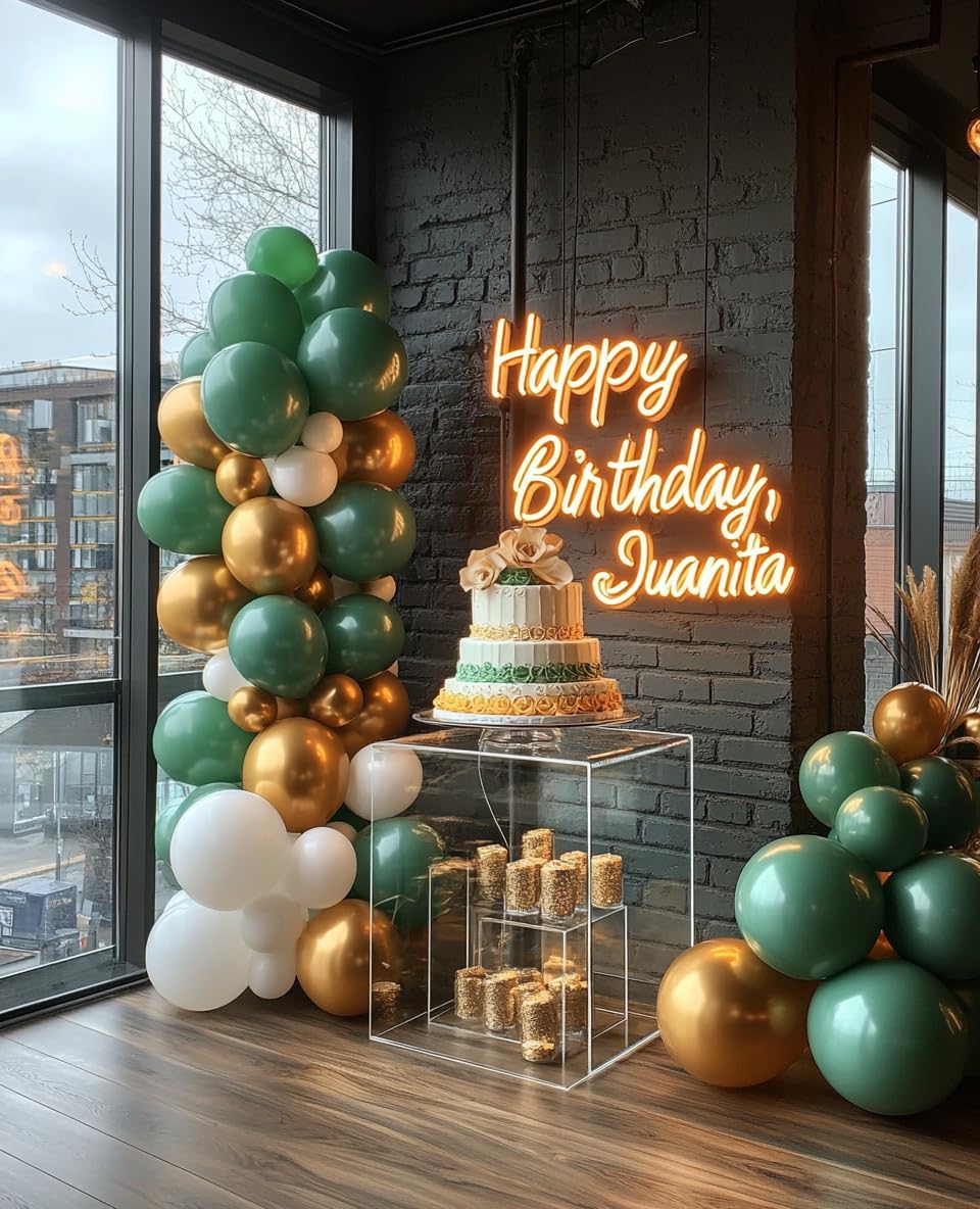 Bezente 100-Pack 12 Inch Dark Green Latex Balloons - Premium Round Helium Party Balloons for Wedding, Graduation, Anniversary & Birthday Decorations - Perfect for Backdrop, Ceiling & Outdoor Party Scenes