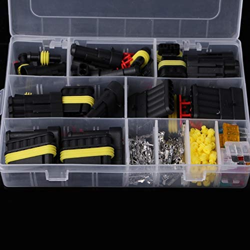 240Pcs Superseal Waterproof 12V Electrical Connectors Kit for Automotive & Marine Use