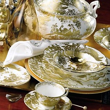 Premium Aves Gold Teacup Set - Elegant Porcelain Tea Cups with 24K Gold Trim, Perfect for Afternoon Tea, Bridal Showers & Luxury Gifts (Set of 6)