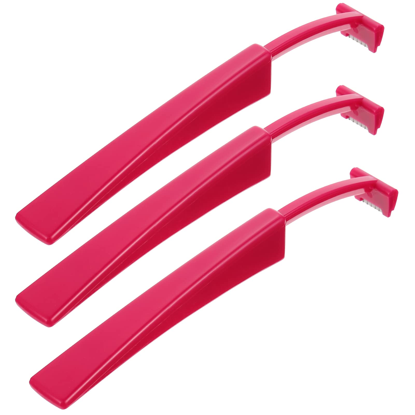 SaditY 6-Pack Stainless Steel Eyebrow Razors - Precision Facial Hair Remover & Manual Beard Shaver for Women & Men | Perfect for Travel, Beauty & Grooming | Red