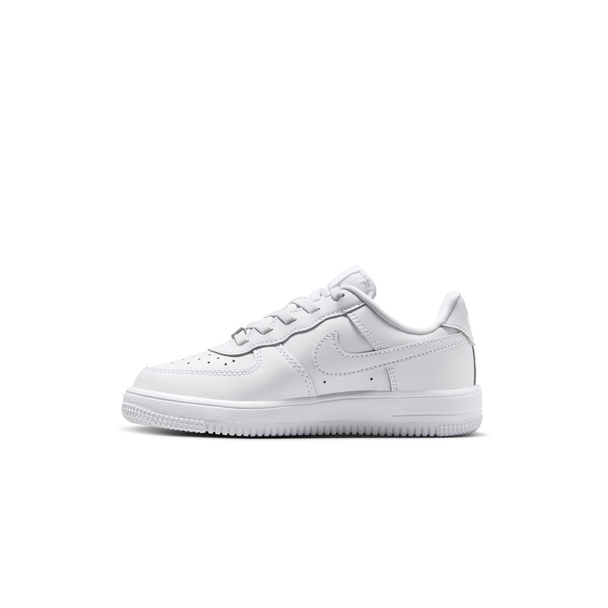 Kids Force 1 Low Easyon 'Triple White' Sneakers - Lightweight Comfortable Athletic Shoes for Boys & Girls - Perfect for School, Sports, and Everyday Wear