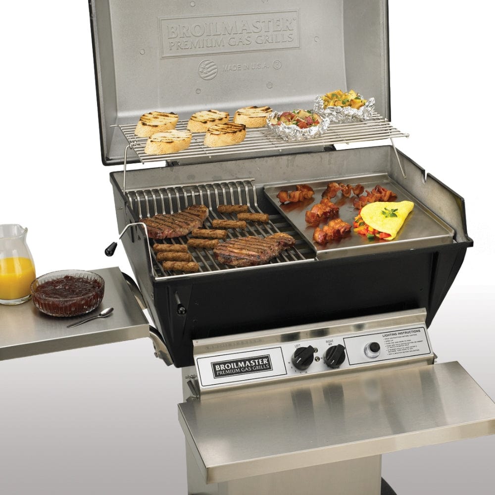 Broilmaster P3SX 26 Inch Premium Aluminum Gas Grill - Freestanding & Post Mounted Outdoor BBQ Grill for Patio, Backyard, and Tailgating Parties