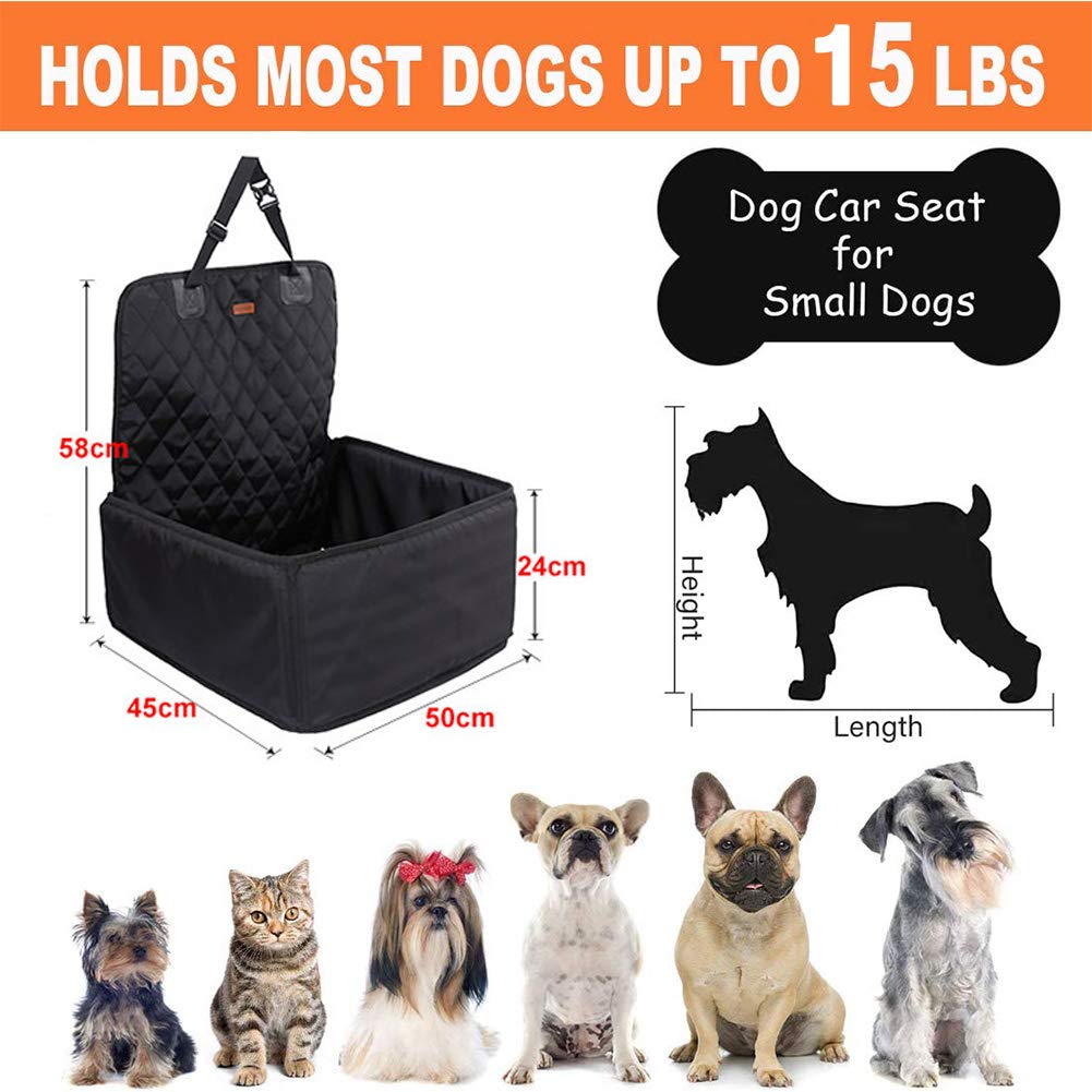 **Pet Dog Booster Seat Car Seat – Waterproof & Collapsible Dog Car Carrier for Small & Medium Dogs – Portable Pet Bucket Seat Cover Protector for SUV & Van – Perfect for Road Trips & Travel**