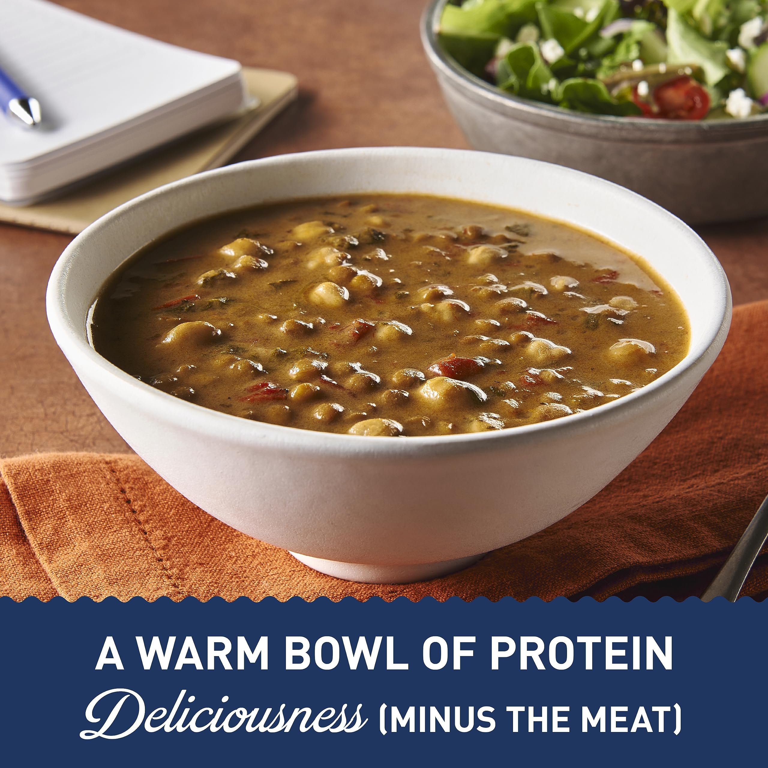 Progresso Mediterranean-Style Lentil Protein Soup - Vegetarian, High Protein, 19 oz (Pack of 12) | Healthy Lunch, Quick Meal, Office & Camping Food