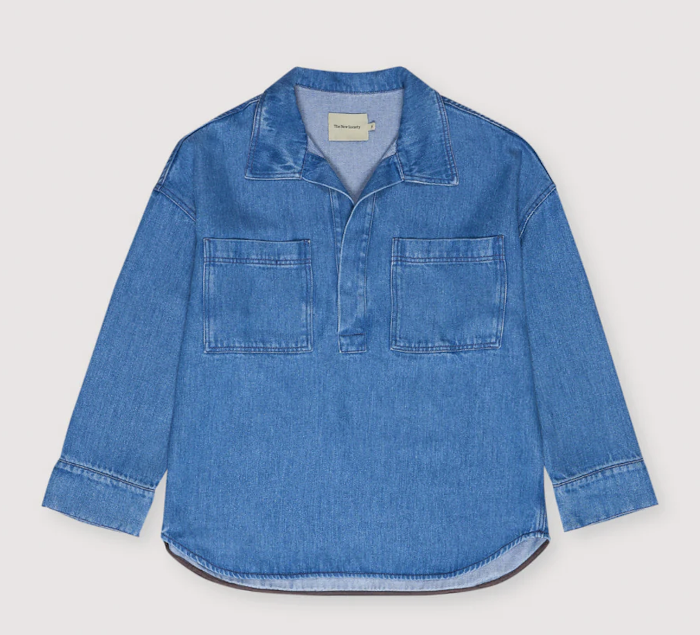 The New Society Micenas Denim Shirt for Men - Stylish Casual Button Down Shirt with Comfort Fit - Perfect for Everyday Wear, Date Nights & Outdoor Adventures