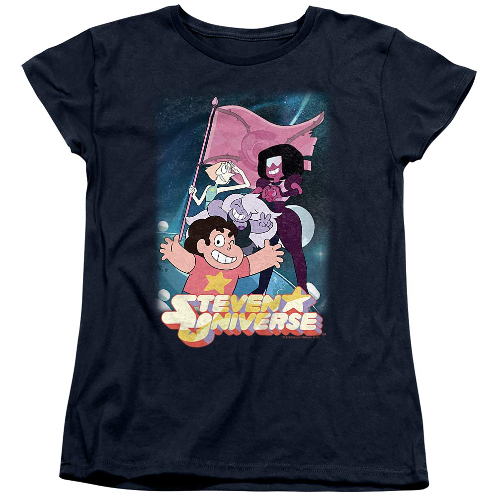 Steven Universe Crystal Gem Flag Women's T-Shirt | Official Cartoon Network Graphic Tee | Casual Wear & Cosplay Outfit