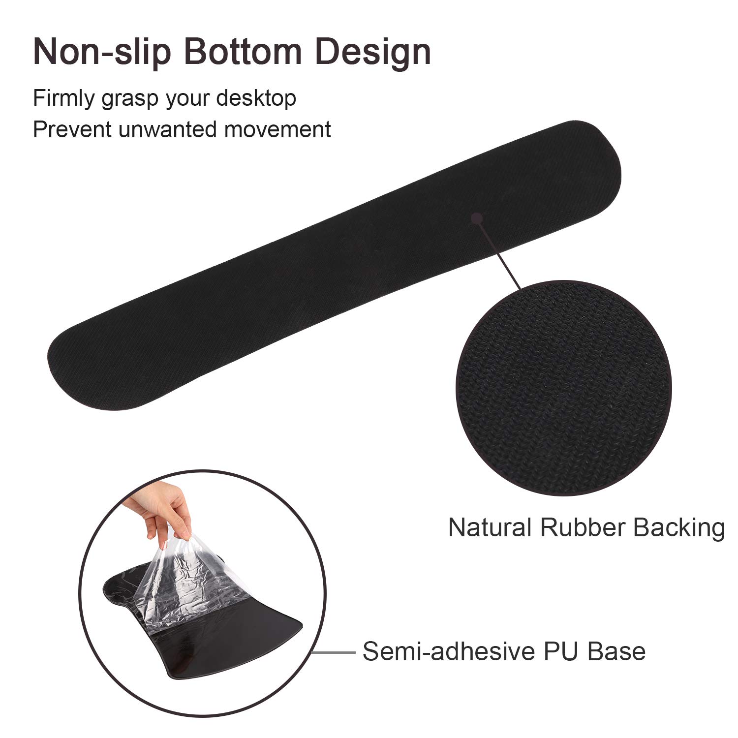 iCasso 3Pcs Gaming Mouse Pad Set with Wrist Rest for Office & Home Use