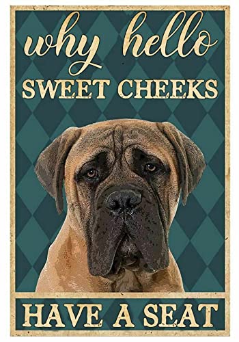 1000-Piece Jigsaw Puzzle - Why Hello Sweet Cheeks Have A Seat English Mastiff - Funny Bathroom Toilet Wooden Puzzle for Adults & Kids - Brain Teaser & Educational Toy - Perfect Gift for Puzzle Lovers (Home Decor, Family Game Night, Stress Relief Activity)