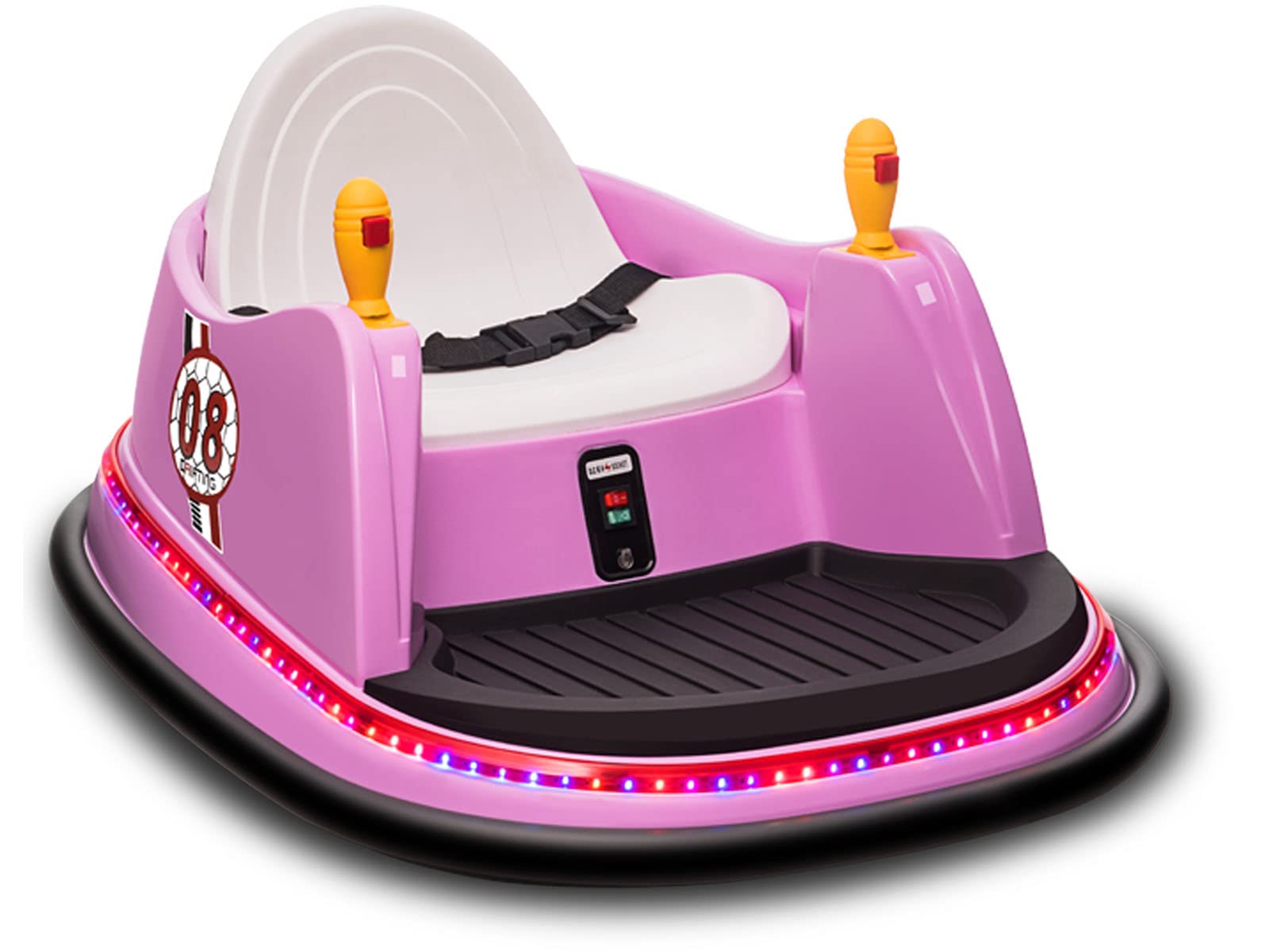 **6V Battery Powered Ride-On Bumper Car for Kids – Remote Control, Music, LED Lights & 360° Spin – Safe Electric Toy with Seat Belt for Boys & Girls (Lavender) – Perfect for Indoor & Outdoor Play, Birthday Gifts & Family Fun**