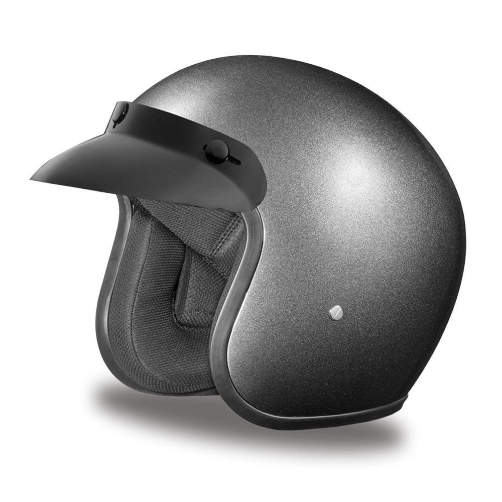**Vintage Daytona Helmets Retro 3/4 Open Face Motorcycle Helmet - DOT Approved, Lightweight & Adjustable Fit for Men & Women - Removable Visor for Bike, Moped, Scooter & Chopper - Perfect for Cruising, Commuting & Vintage Rides**