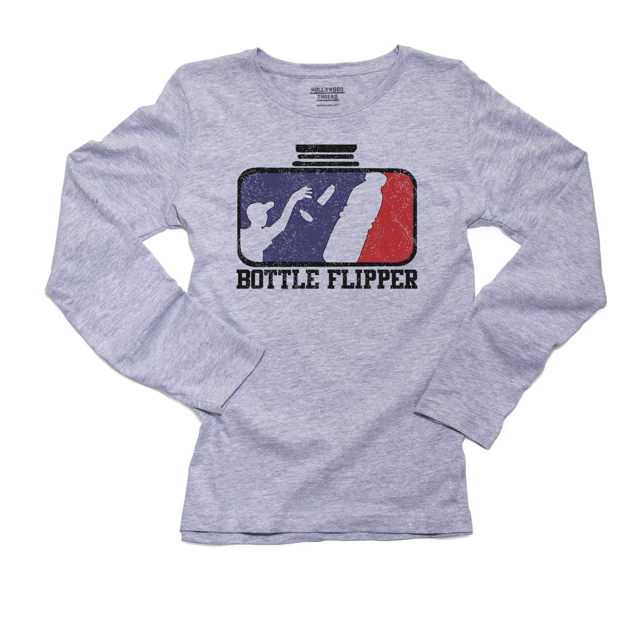 Trendy Colorful Graphic Women's Long Sleeve T-Shirt - Bottle Flipper Water Bottle Design | Perfect for Casual Wear, Street Fashion & Outdoor Activities