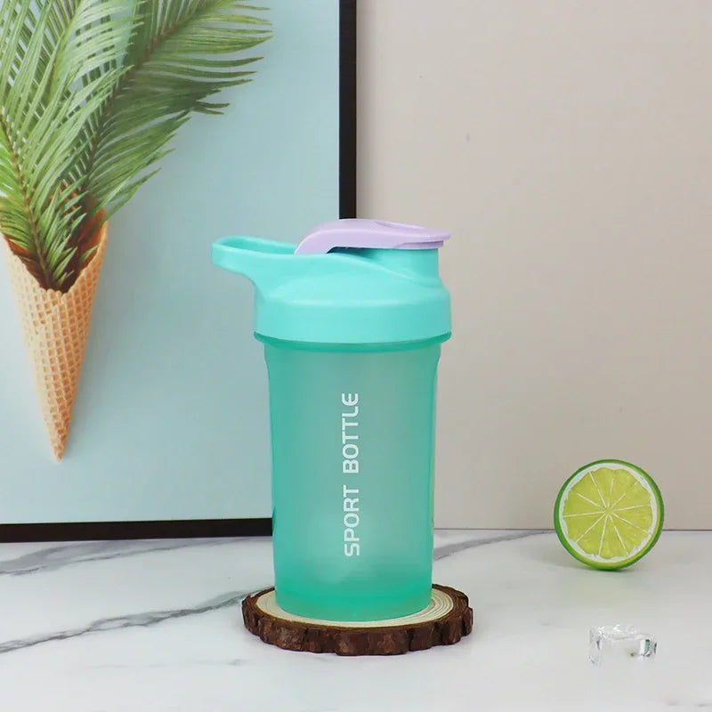 300ml Portable Leak Proof Protein Shaker Bottle - Gym & Outdoor Fitness Water Bottle with Measuring Scale for Protein Powder & Supplements | Perfect for Workouts, Running & Sports Nutrition