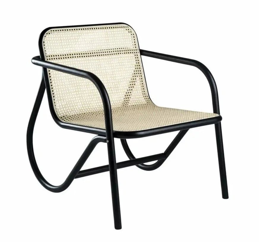 GTV No. 200 Bentwood Lounge Chair - Mid Century Modern Wooden Accent Chair for Living Room, Bedroom, or Office - Perfect for Relaxing, Reading, and Adding Stylish Comfort to Your Home Decor