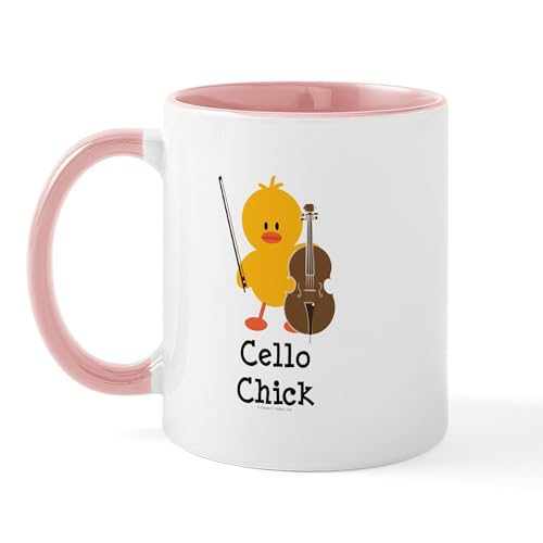 White/Pink Inside - Cello Chick Mug