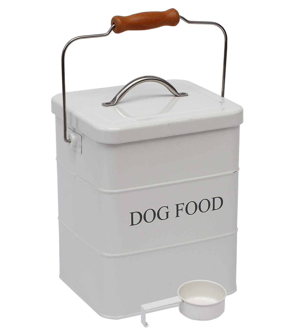 Geyecete Airtight Dog Food Storage Container with Lid & Spoon - Medium Pet Food Canister for Treats, Kibble & Dry Food - Ideal for Home, Travel & Pet Supplies Organization