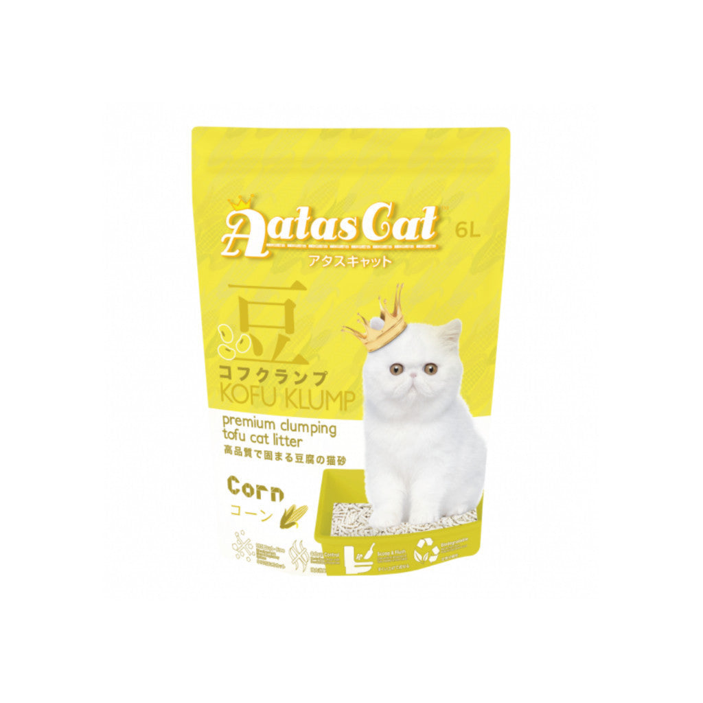 Premium Aatas Cat Litter - 6L Kofu Klump, 7L Krisp Klump Paper & 10L Kuick Klump Bentonite | Odor Control, Super Absorbent & Hygienic | Ideal for Multi-Cat Homes & Small Apartments