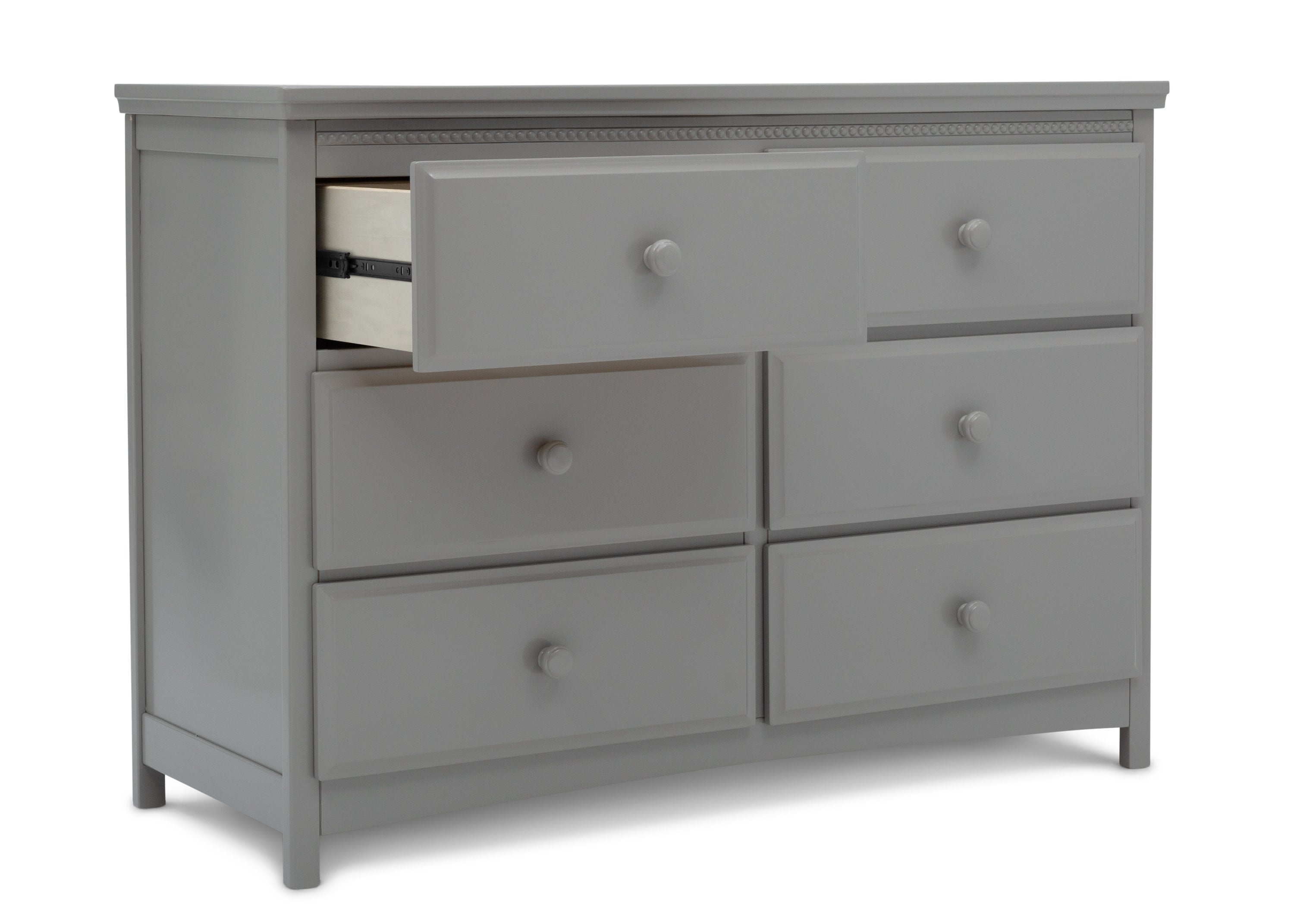 Emerson 6-Drawer Wooden Dresser with Interlocking Drawers - Perfect for Bedroom Storage & Organization