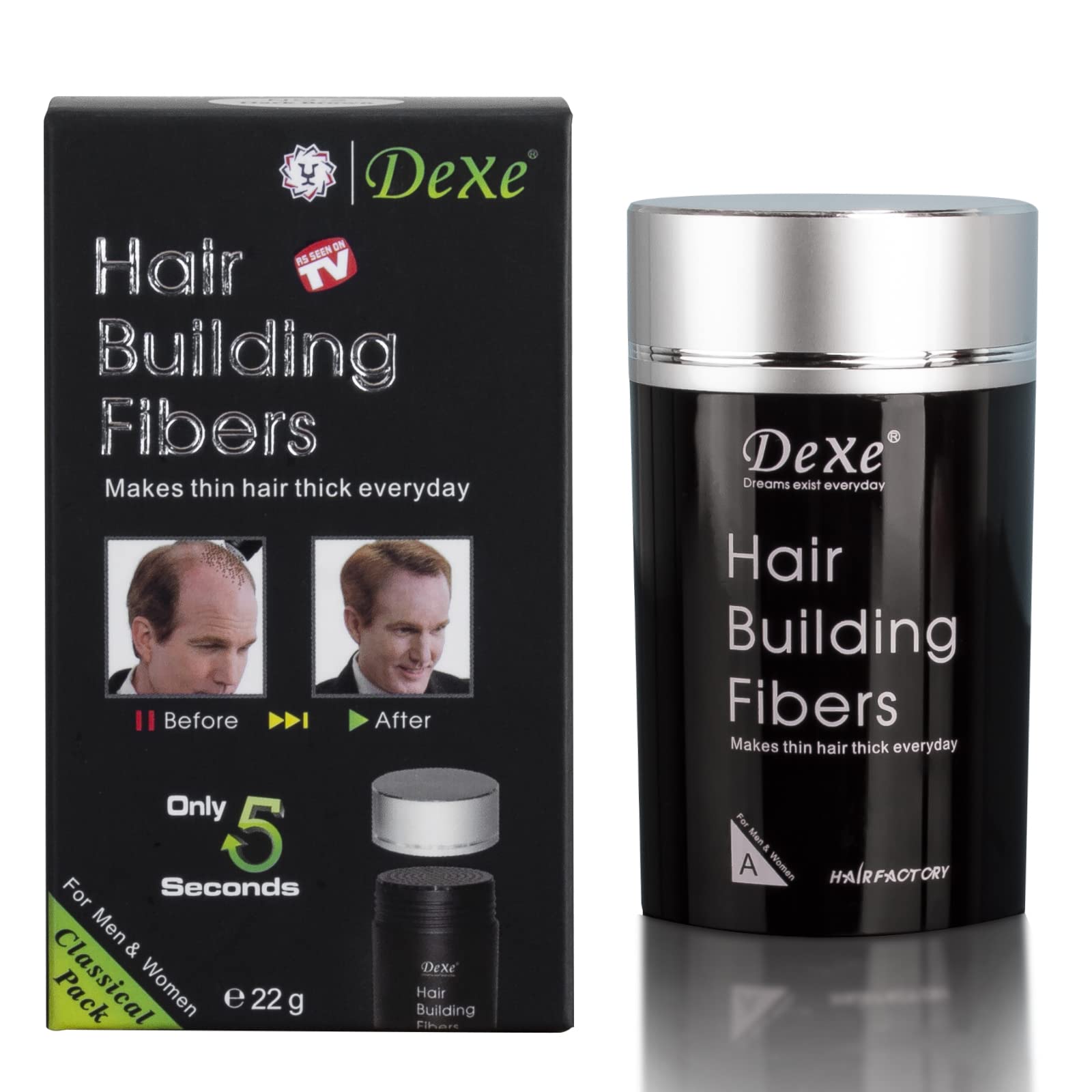 Light Brown Hair Building Fibers for Women & Men – Natural-Looking Hair Thickener for Fine & Thin Hair – Perfect for Daily Use, Special Occasions & Confidence Boosting
