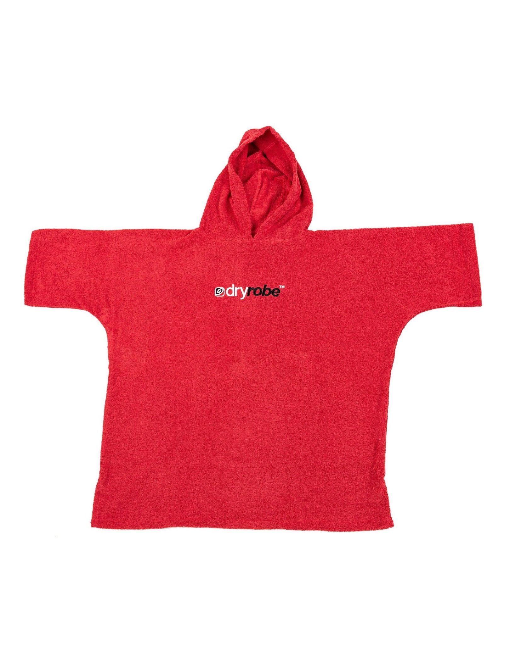 Organic Cotton Kids Short Sleeve Towel Poncho for Boys & Girls Ages 5-9 | Soft Hooded Bathrobe for Swimming, Beach & Pool Aftercare