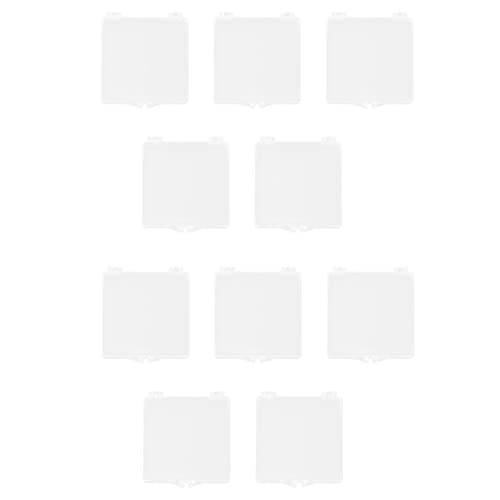FOMIYES 10Pcs Clear Fake Nails Storage Box - Transposable Nail Sticker Organizer Case for Acrylic Nails, Press On Nails & Jewelry Display - Perfect for Salon, Home Manicure & Travel Nail Kit Organization