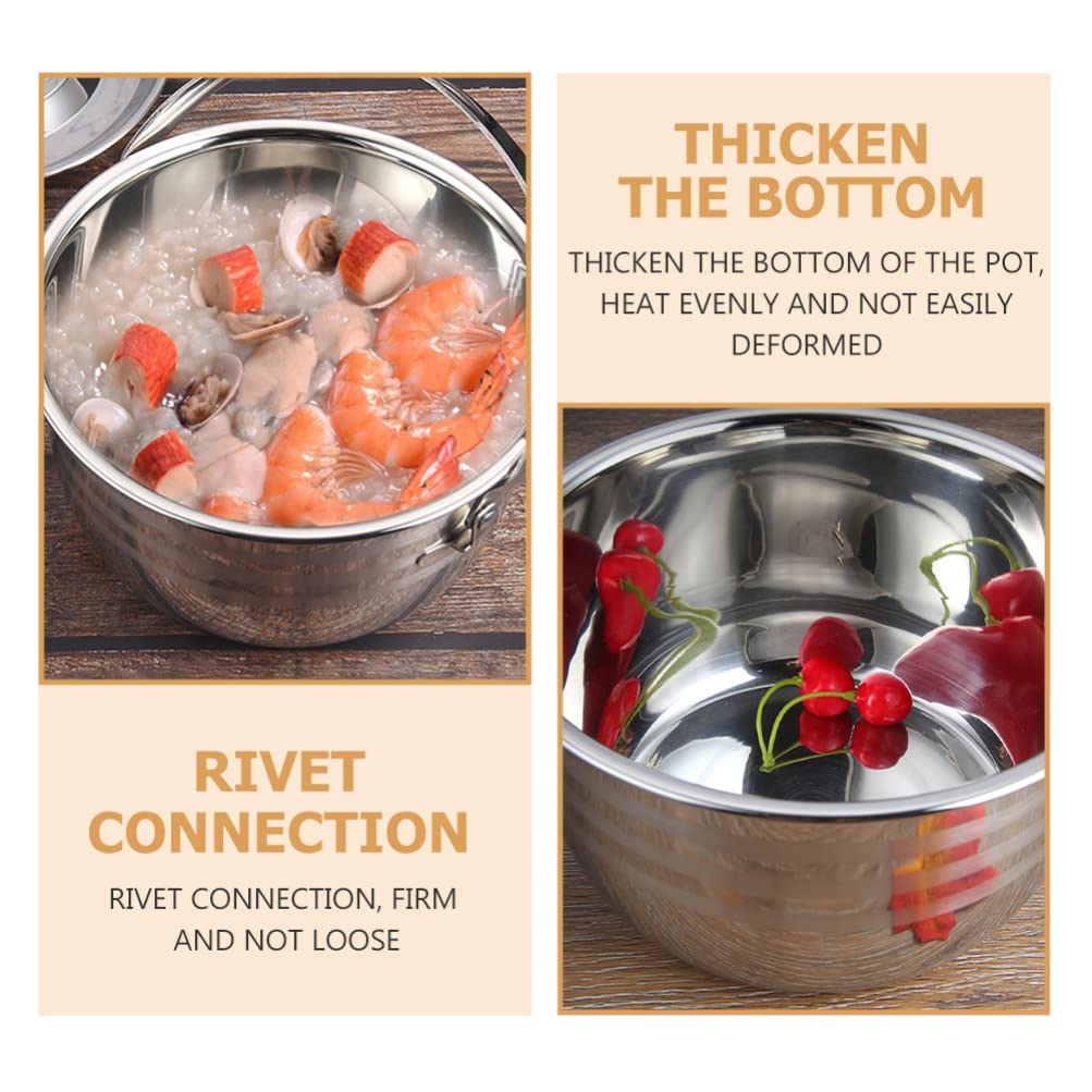 1pc Non-Stick Camping Cookware Pot - High Capacity Soup & Stew Pot with Handle for Outdoor Cooking, Kitchen & Household Use | Perfect for Camping, Hiking & Home Cooking