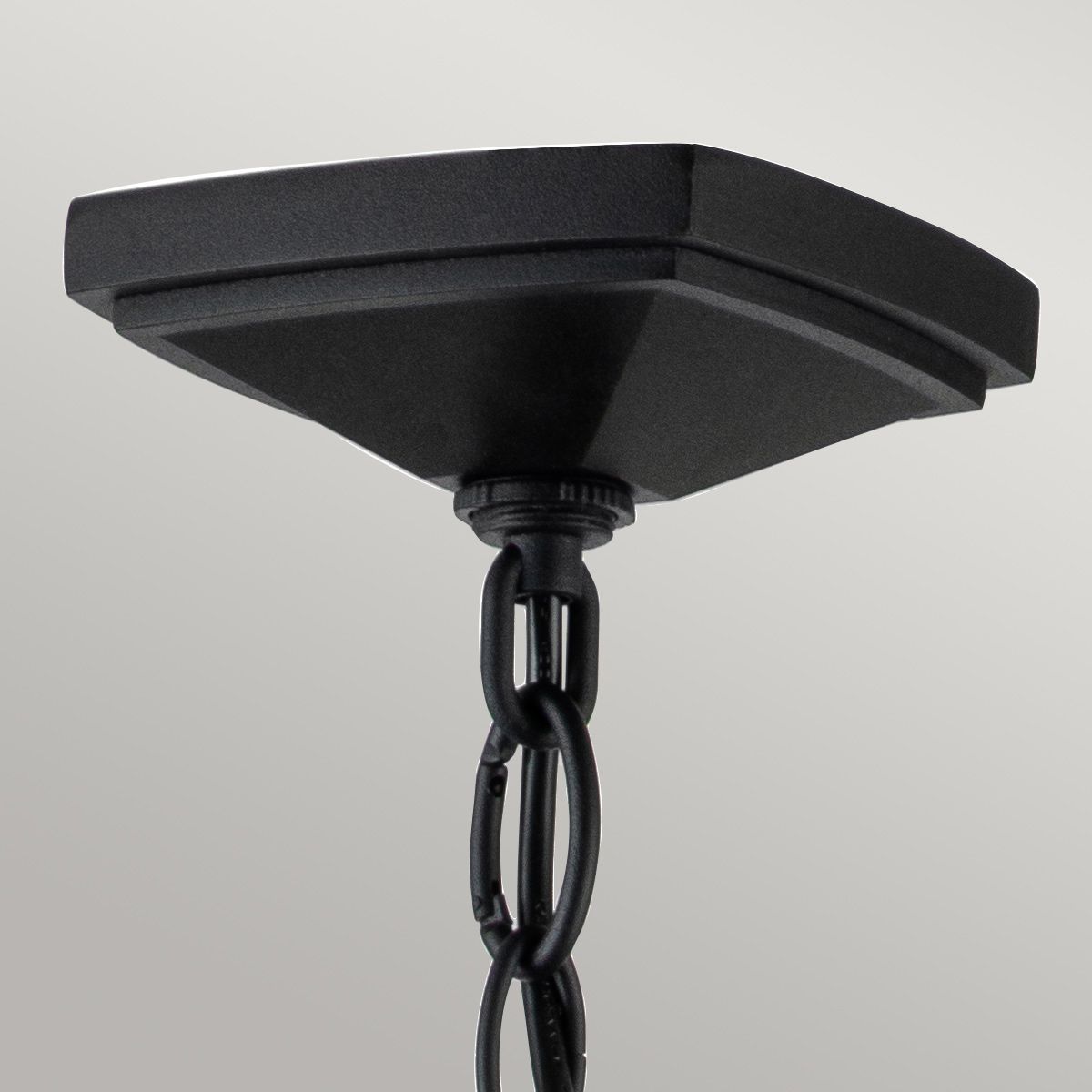 Alford Place 1/3Lt Small Chain Lantern - Museum Black IP44 E27 Outdoor Wall Light for Patio, Garden & Porch Lighting