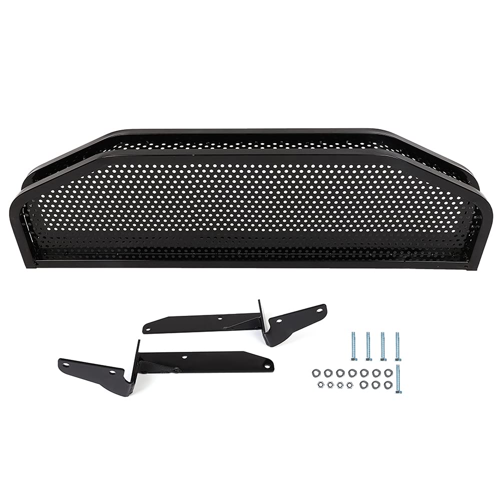 ROADFAR Steel Black Front Clay Basket for Club Car DS Golf Cart - Extra Storage Space & Utility Cargo Carrier - Perfect for Golf Gear, Groceries, and Outdoor Accessories
