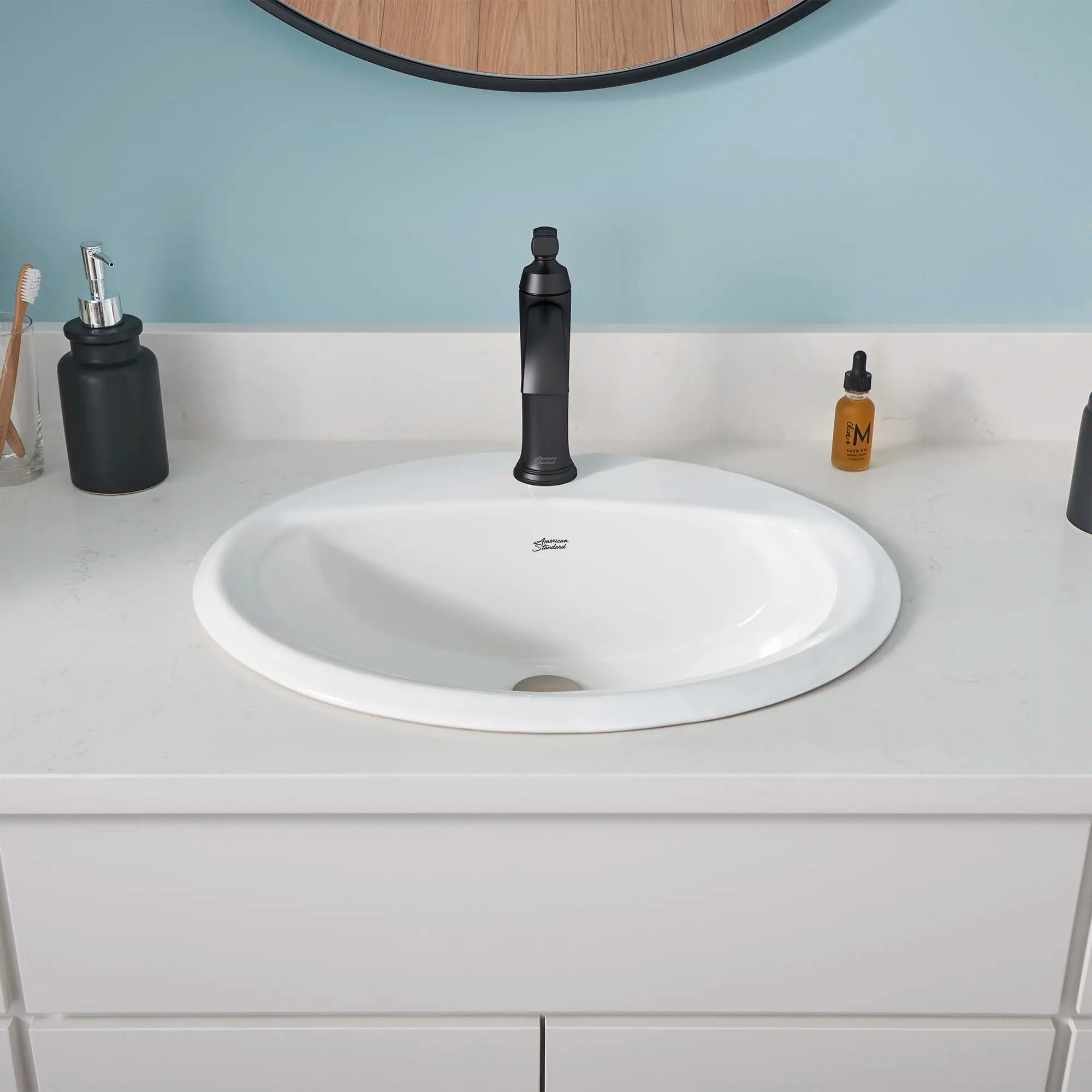 Glenmere Single Hole Bathroom Faucet with Lever Handle - 1.2 GPM/4.5 LPM Water-Saving Design - Perfect for Modern Vanities and Small Bathrooms