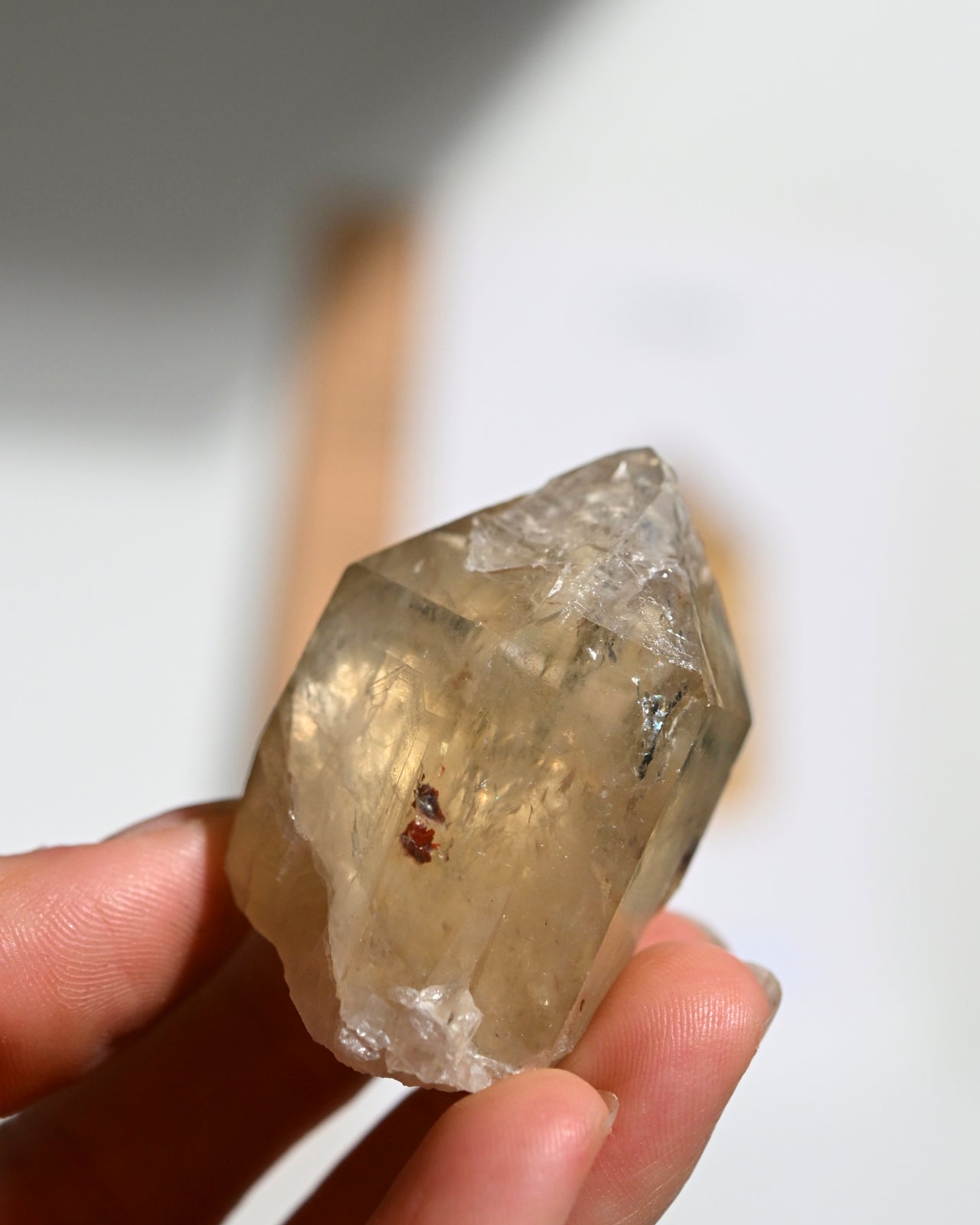 Natural Elestial Citrine Crystal Point - Healing Stone for Meditation, Energy Work & Spiritual Growth | Perfect for Home Decor, Reiki, Chakra Balancing & Gift Giving