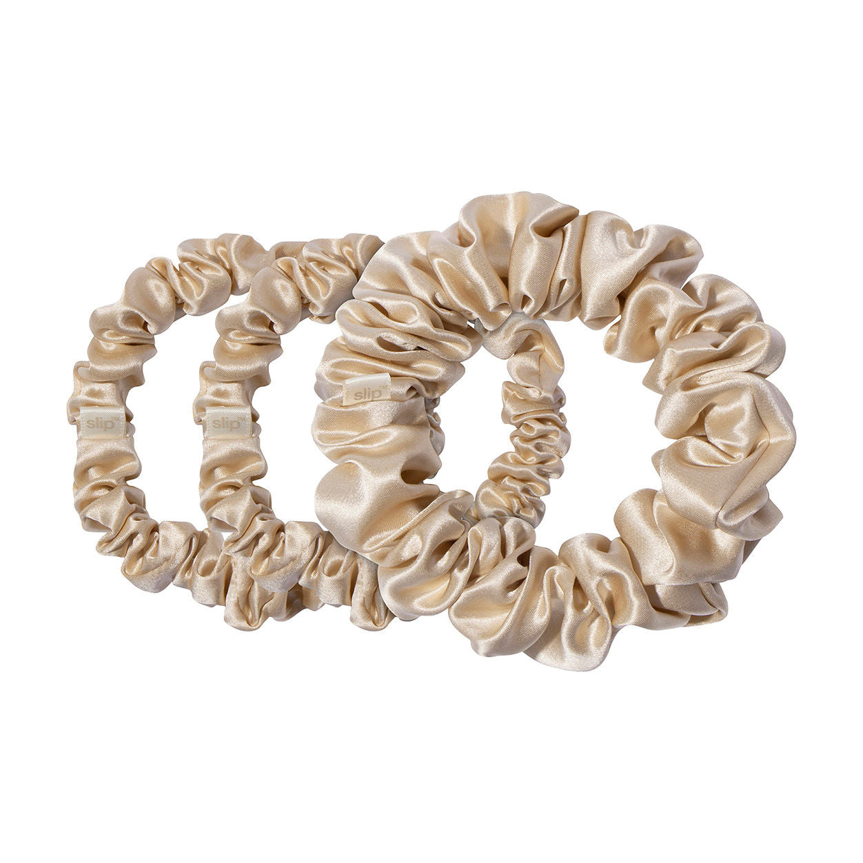 Back to Basics Assorted Scrunchies Hair Ties - Soft Elastic Hair Bands for Women & Girls - Perfect for Workouts, Yoga, School & Everyday Use