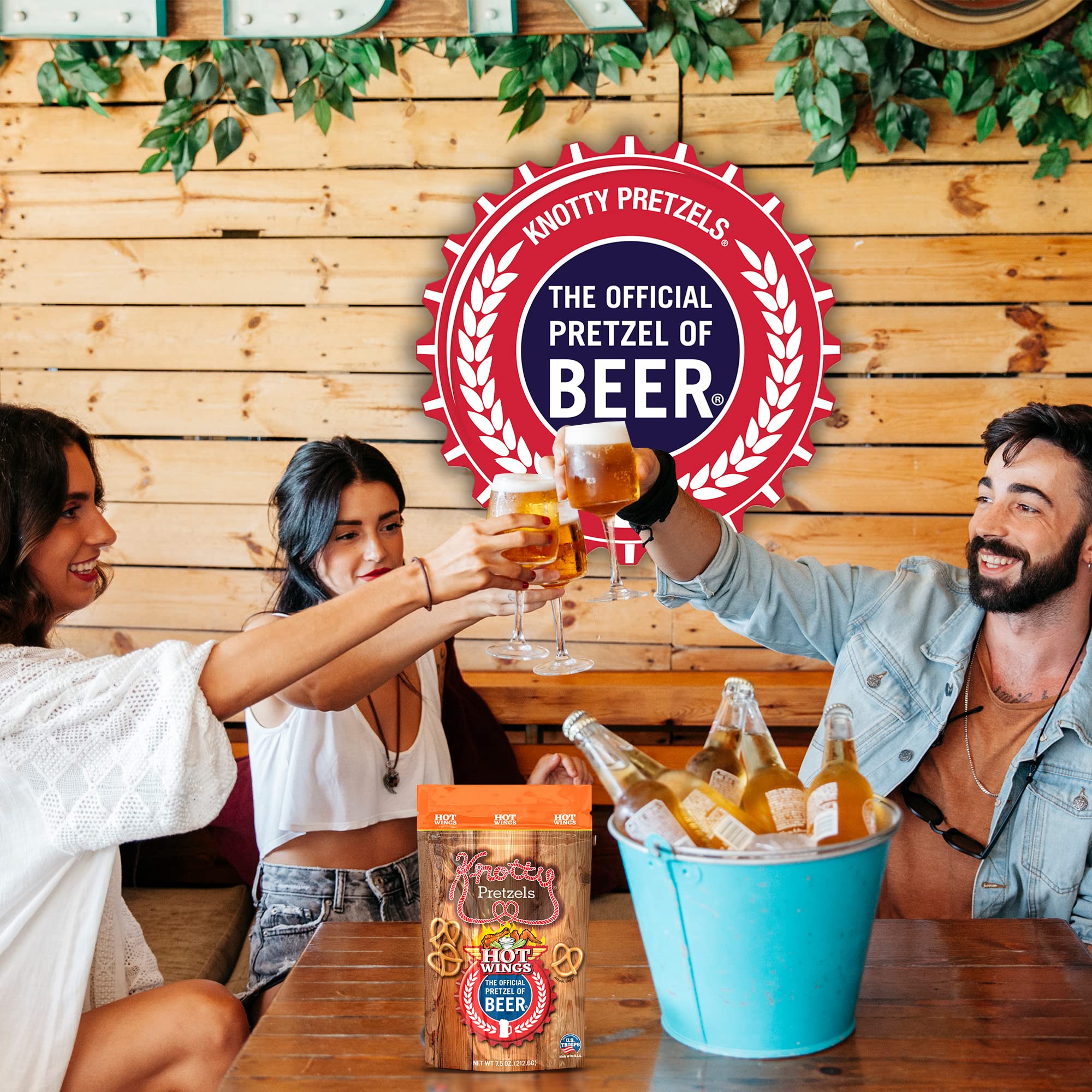 Knotty Pretzels - The Official Pretzel of Beer | 7.5oz Resealable Snack Bags | Variety Pack (6 Pack) | Perfect for Parties, Game Nights & Beer Pairings