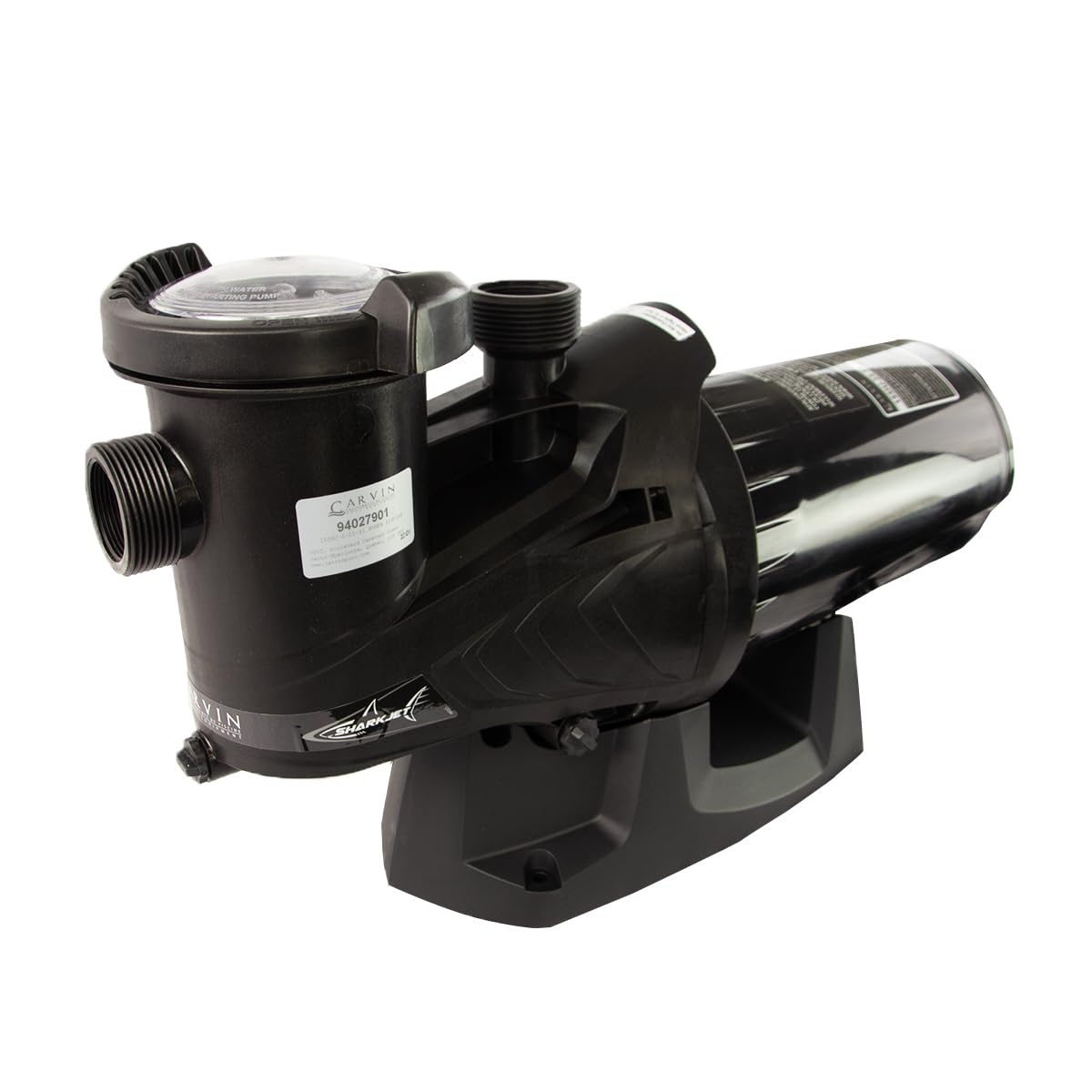 1.5 HP Carvin Sharkjet 15SHJ-5-25-S1 Above Ground Pool Pump | 115V Energy Efficient Swimming Pool Water Circulation System | Perfect for Inground & Above Ground Pools, Spas, and Water Features