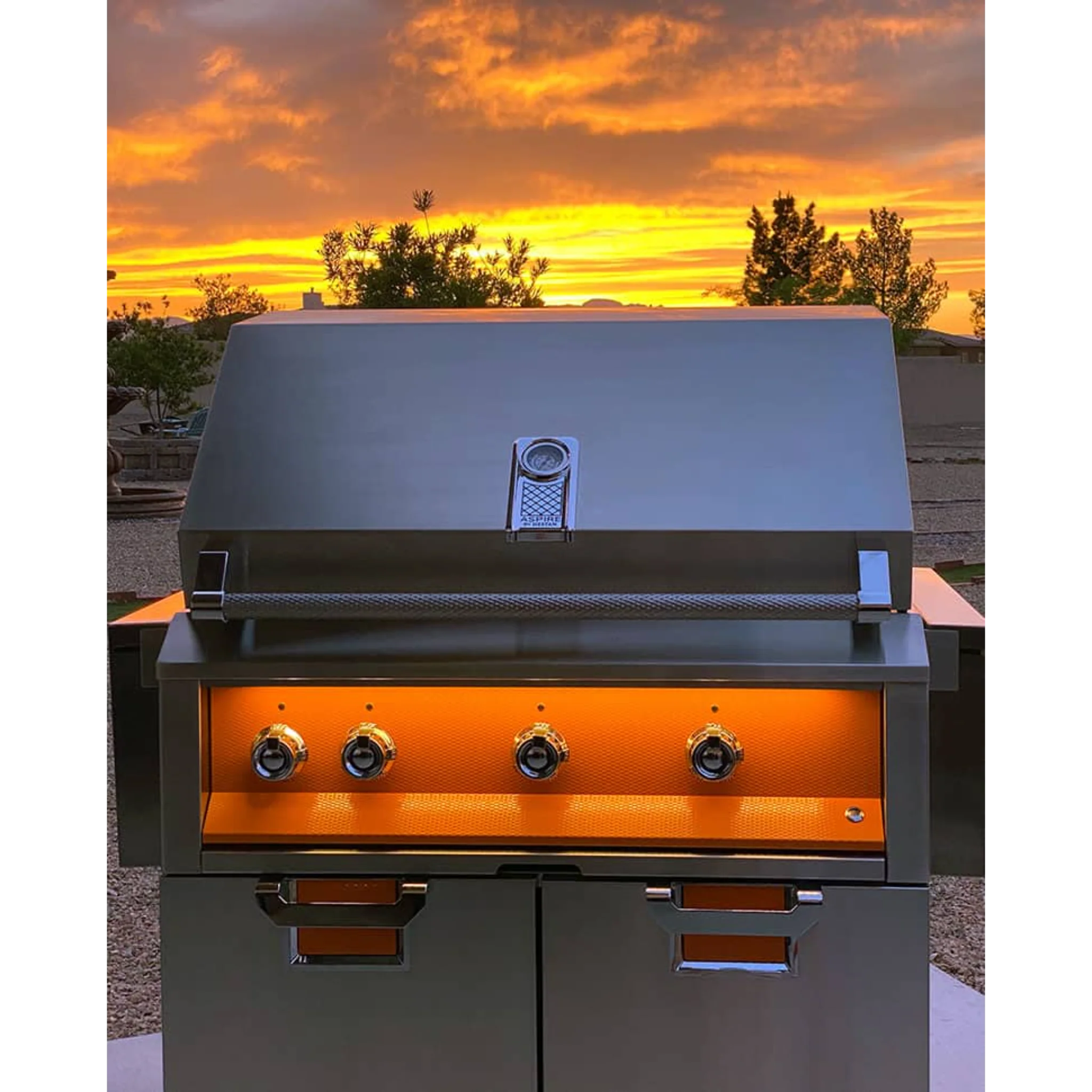 Hestan GBR36 36-Inch Built-In Gas Grill - Premium Stainless Steel Outdoor BBQ Grill for Backyard, Patio, and Deck Cooking